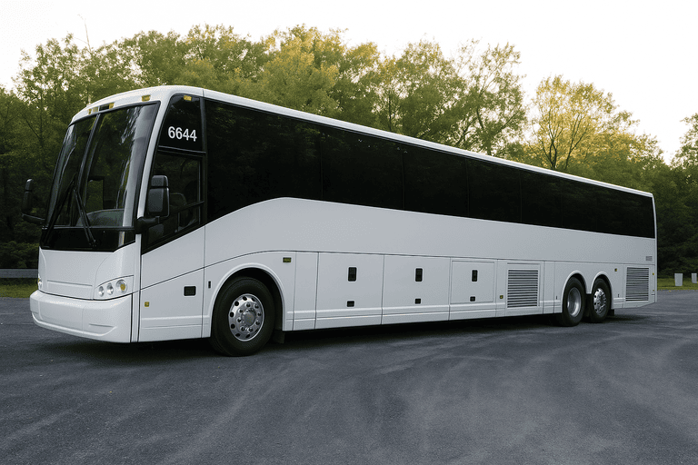 exterior of Chicago Coach Bus Service coach bus